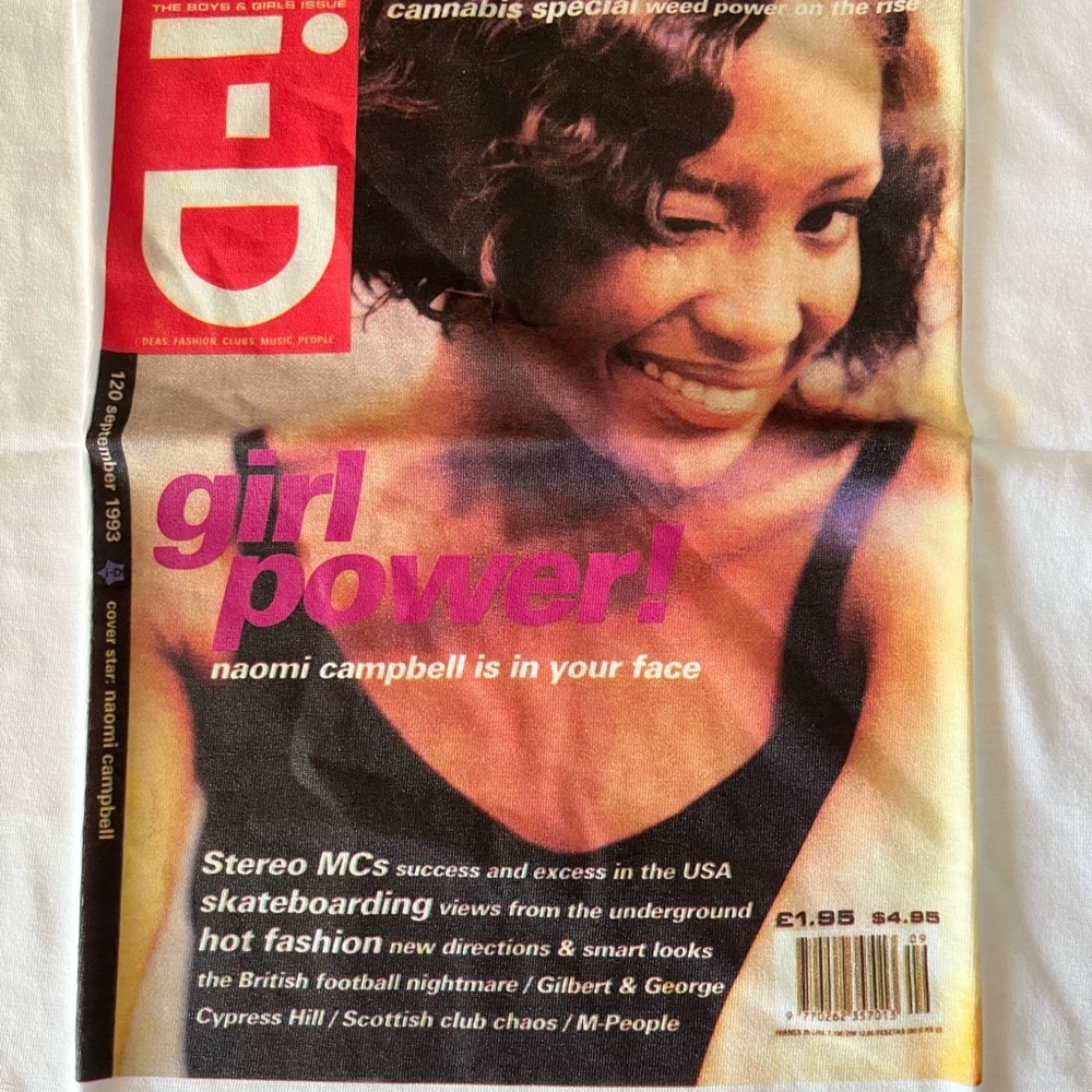 Fiorucci i-D Naomi Campbell  Short Sleeve Tee

Size M x2
Size S x1